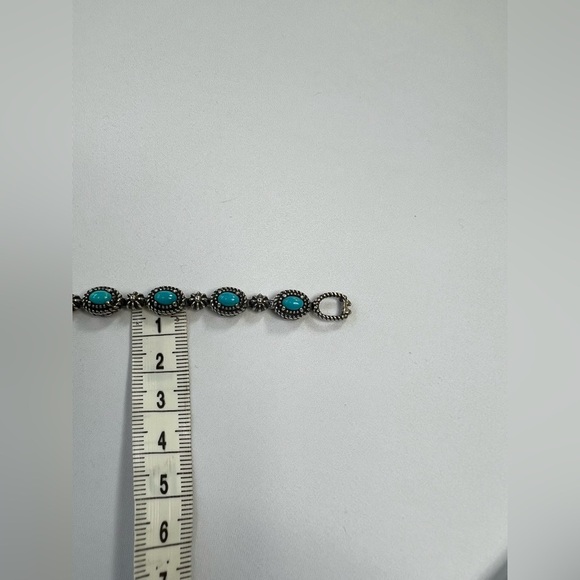 Vintage Carolyn Pollack American West Sterling Silver Turquoise Bracelet - Picture 4 of 13